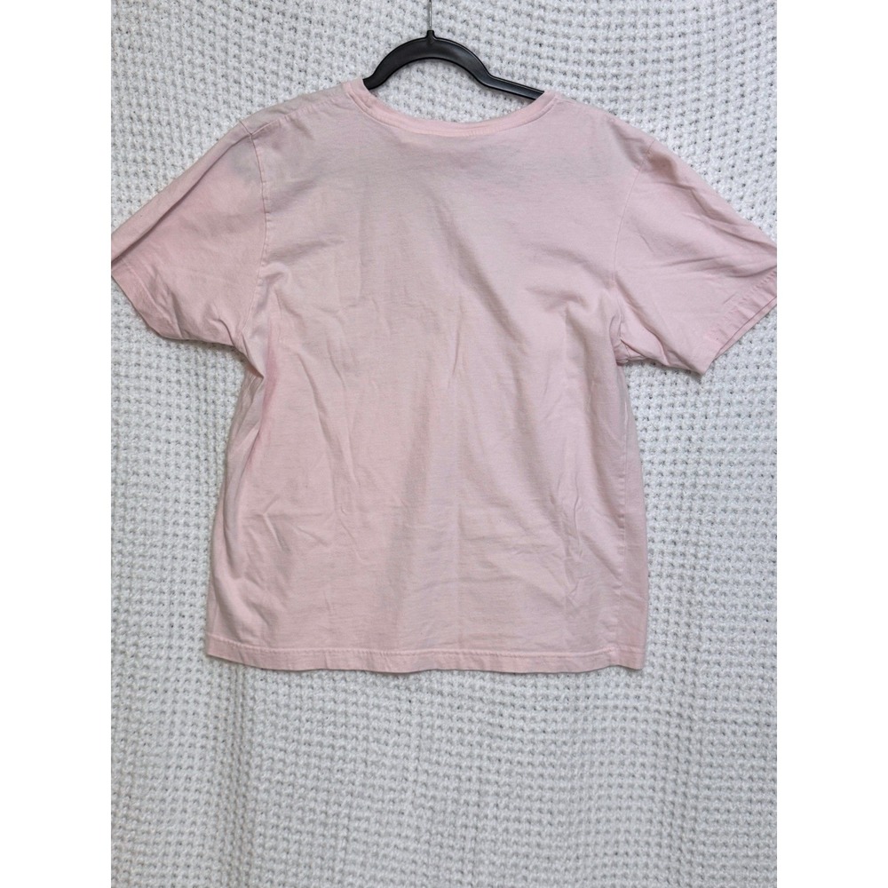 Crazy Horse Womens T Shirt Pink Horse Logo Pocket Cotton Casual Top - Picture 4 of 4